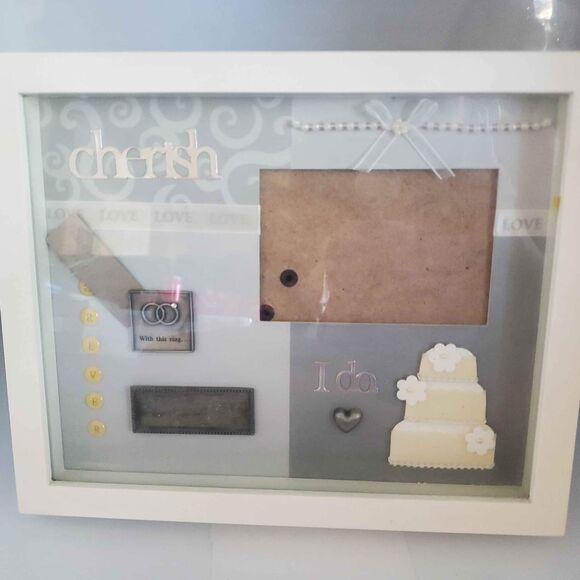 8x10 Things Remembered Wedding Shadow Box - Picture 1 of 3